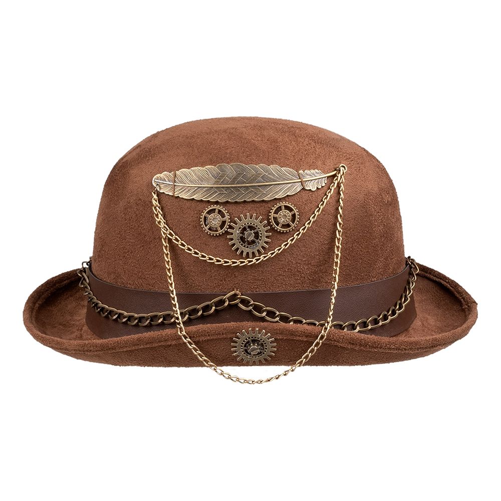 Bowlerhatt Steampunk Brun