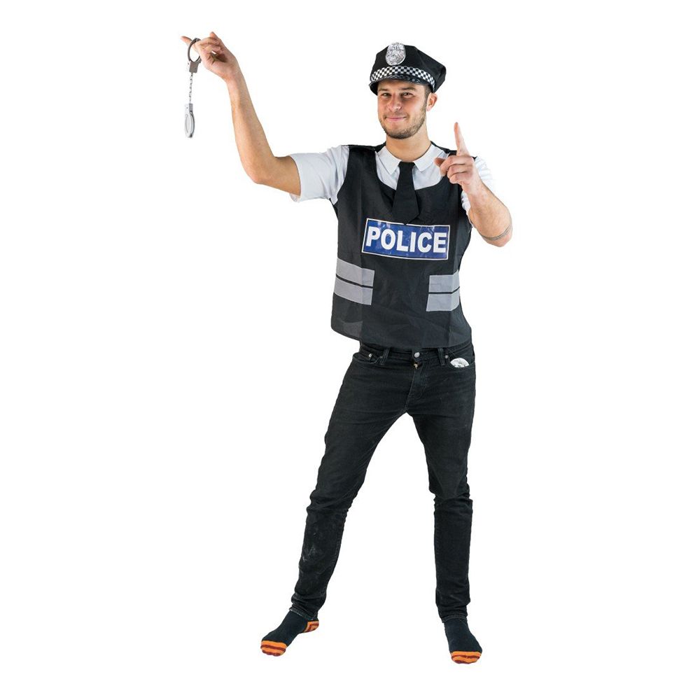 Brittiläinen Poliisi Budget Naamiaisasu