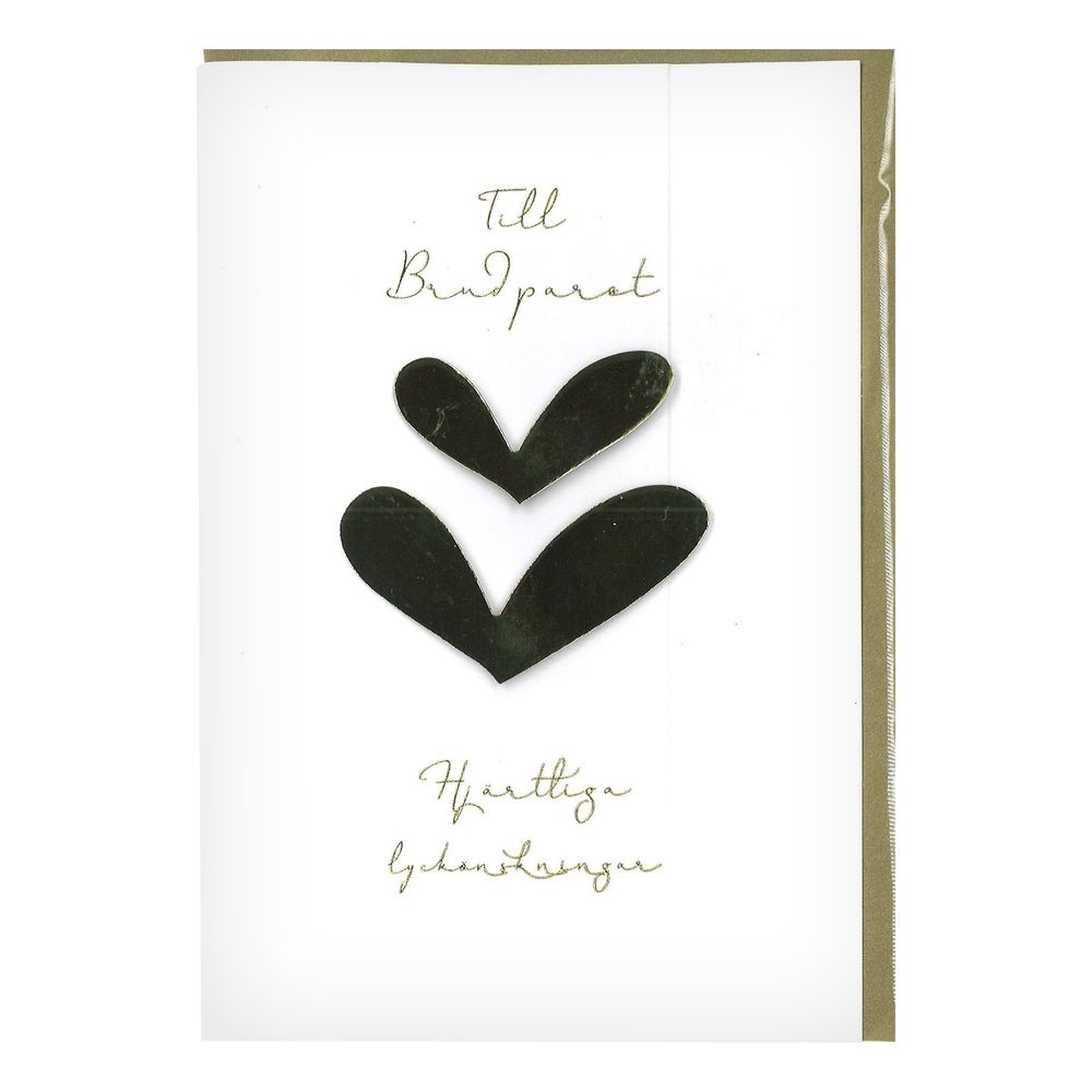 Bröllopskort Hjärtliga Gratulationer