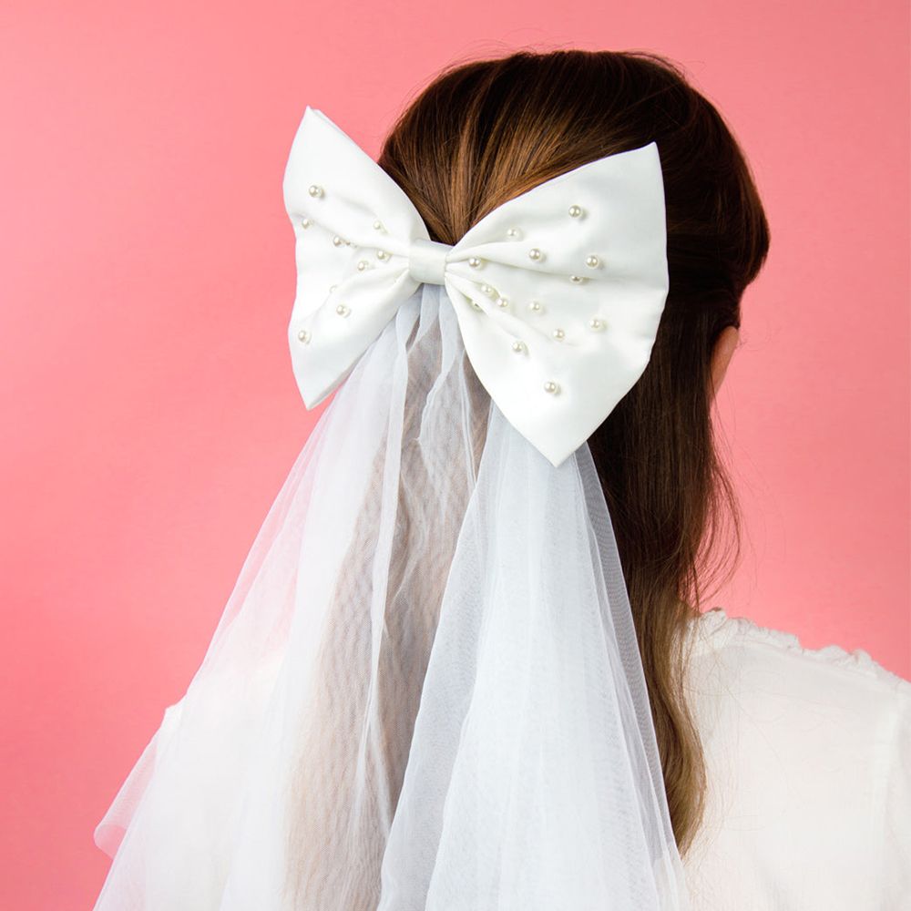 Brudeslør med Rosett Pearl