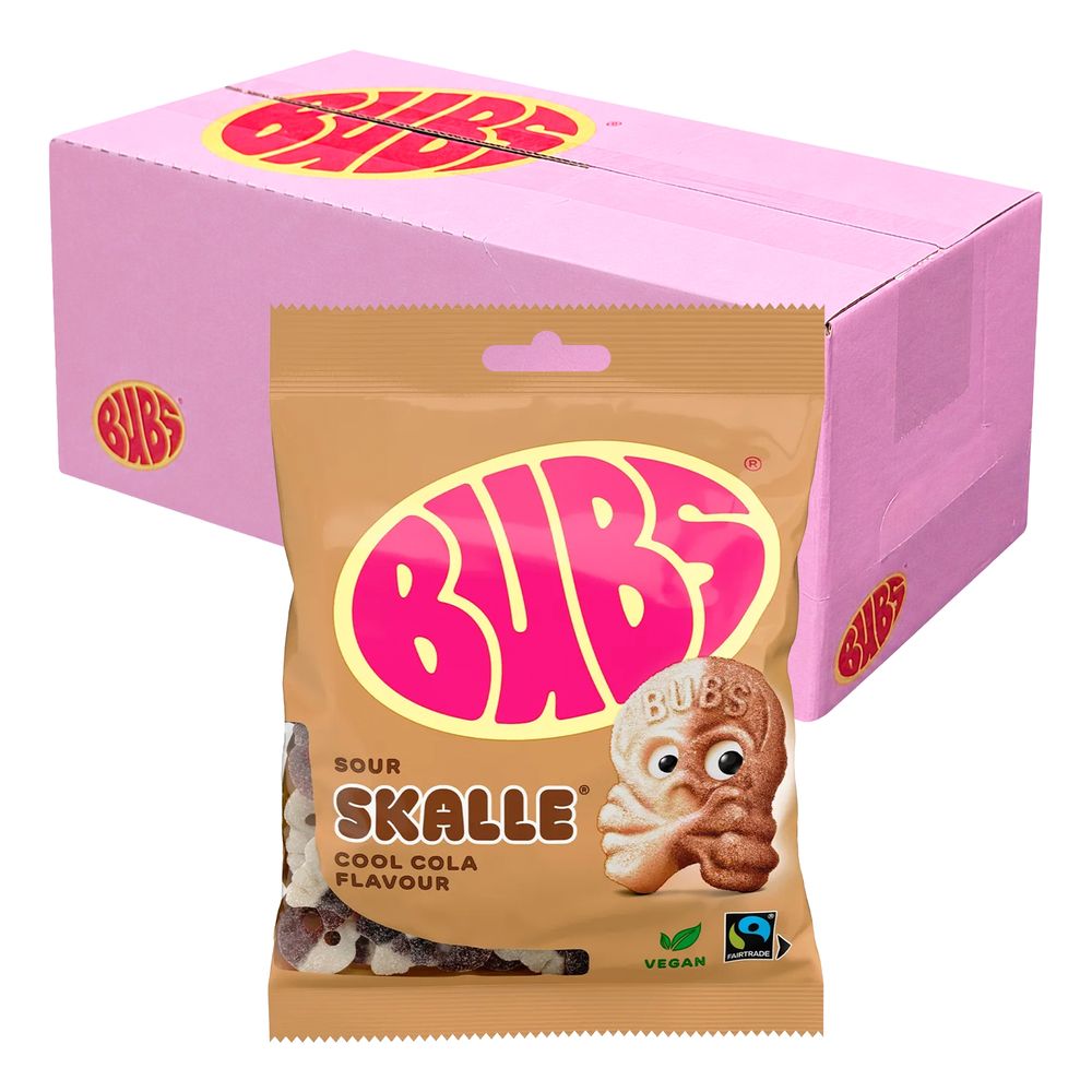 BUBS Cool Cola Skalle Påsar Storpack