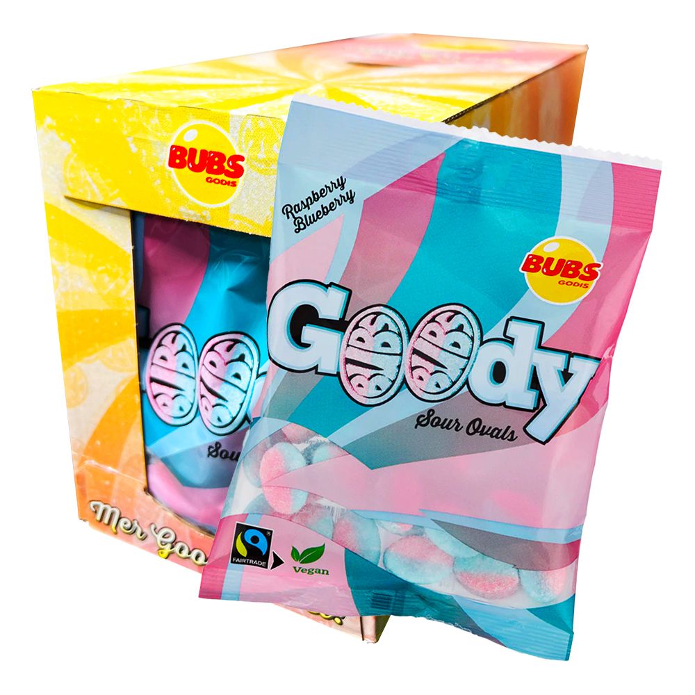 Bubs Goody Hallon/Blåbär Storpack
