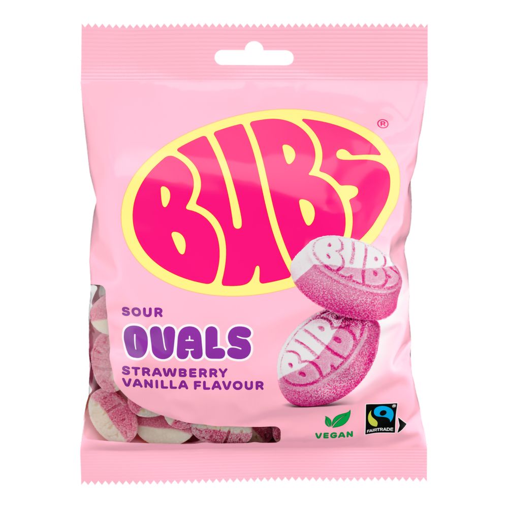 BUBS Mansikka-Vanilja Ovaalit Suurpakkaus