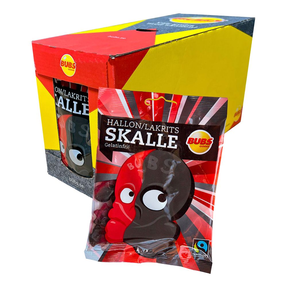 BUBS Hindbær Salty Lakrids Skalle Økonomipakke