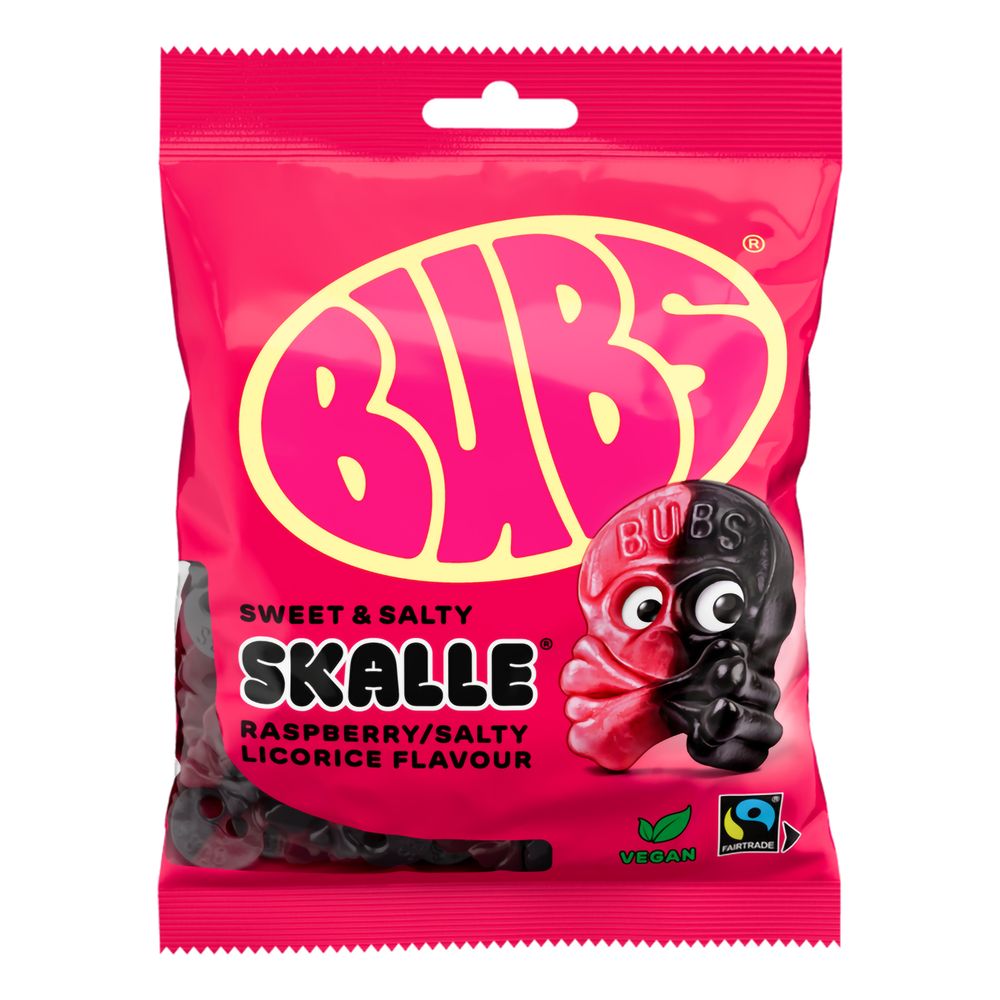 BUBS Hindbær Salty Lakrids Skalle Økonomipakke