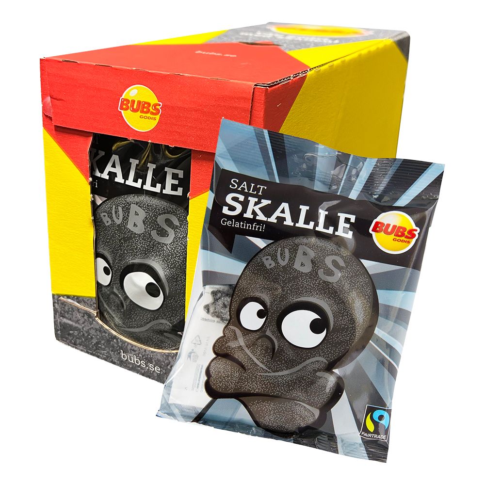 Bubs Salt Skalle i Påse Storpack