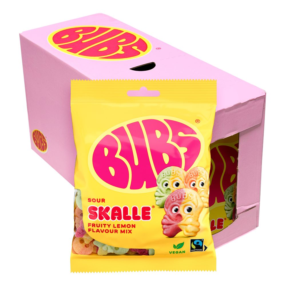 BUBS Fruity Lemon Mix Skalle Storpack