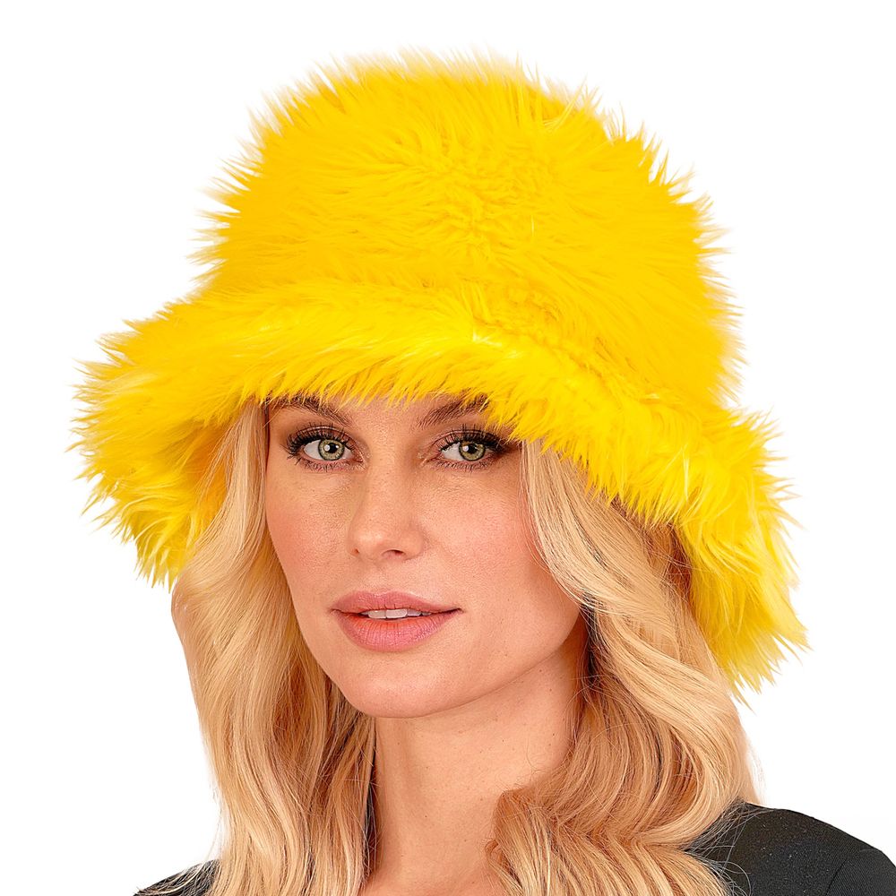 Bucket Hat Fluffy Gul