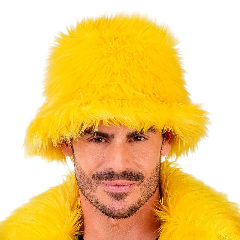 Bucket Hat Fluffy Gul