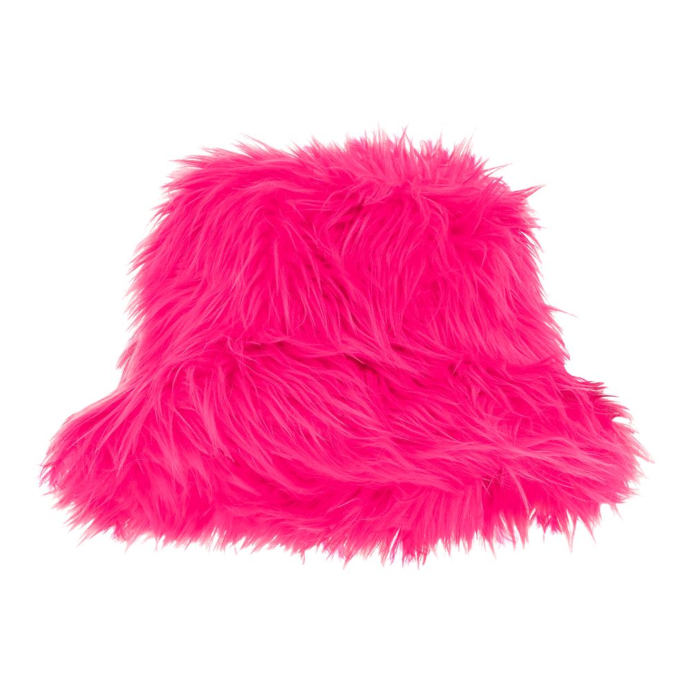 Bucket Hat Fluffy Neonpink