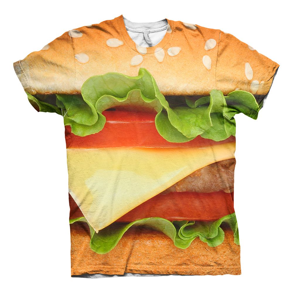 Burger Allover T-skjorte