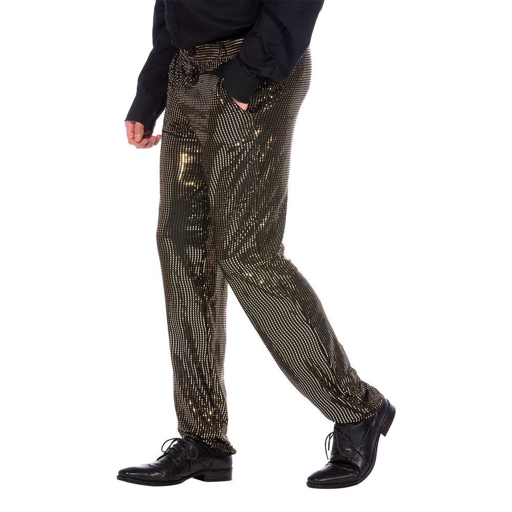 Byxor Herr Guld Metallic