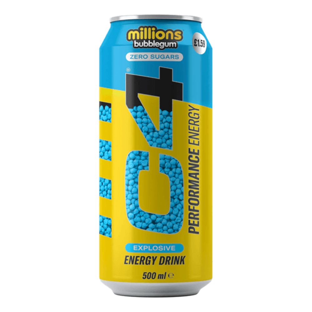 C4 Energy Drink Millions Bubblegum