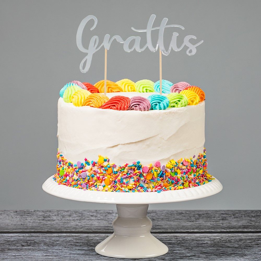Cake Topper Grattis Hopea