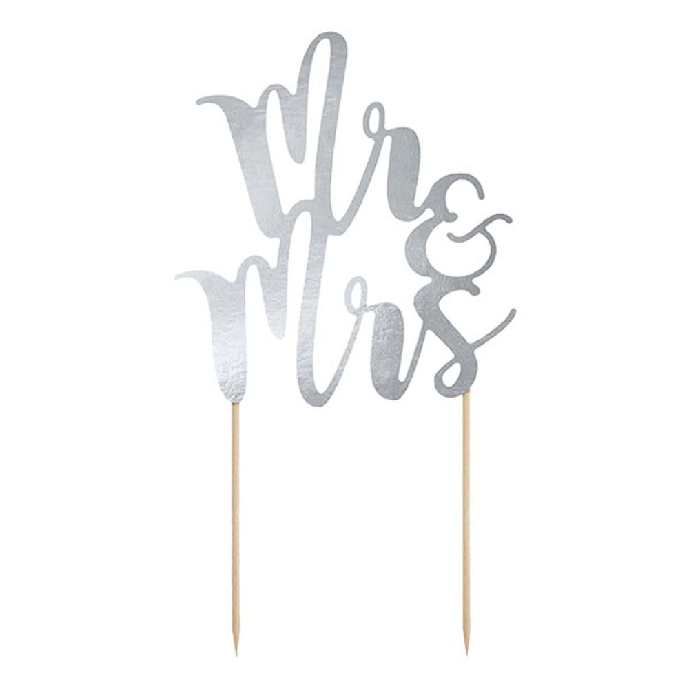 Cake Topper Mr & Mrs Hopea