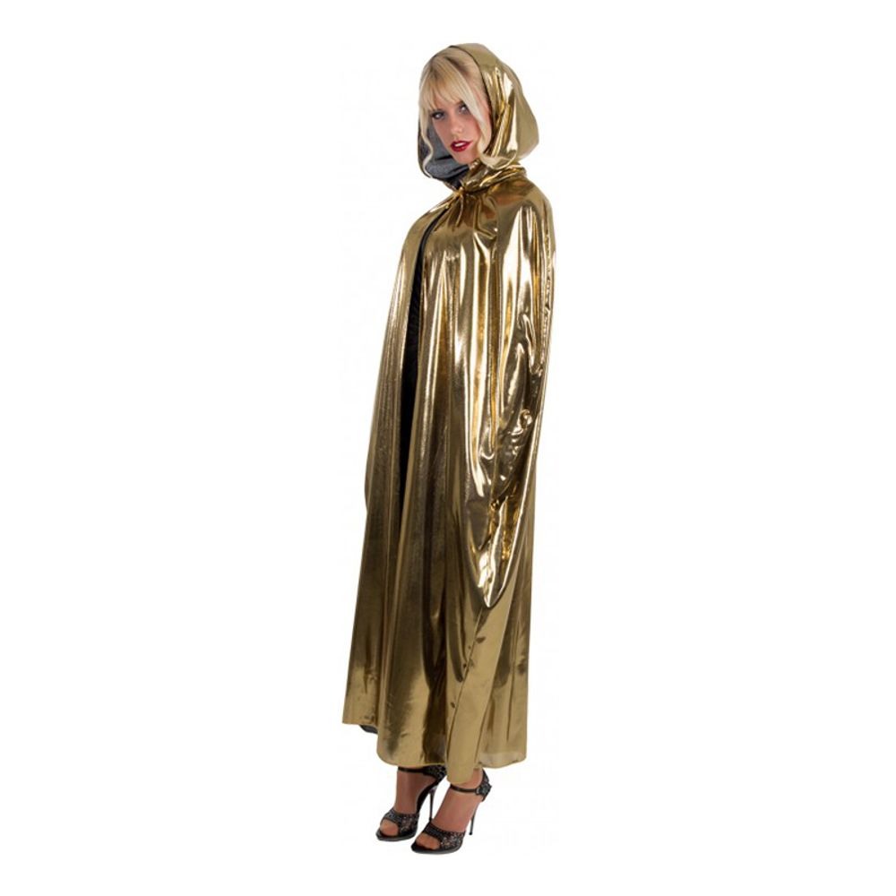 Kappe med Hette Gull Metallic