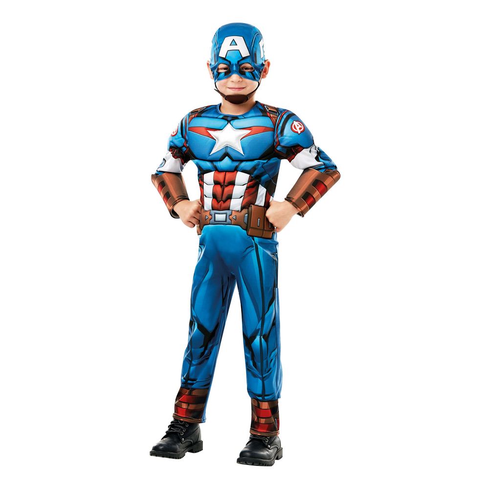 Captain America Deluxe Barn Maskeraddräkt