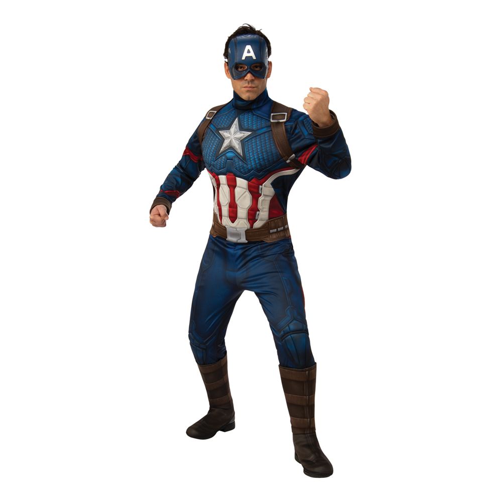 Captain America Deluxe Maskeraddräkt