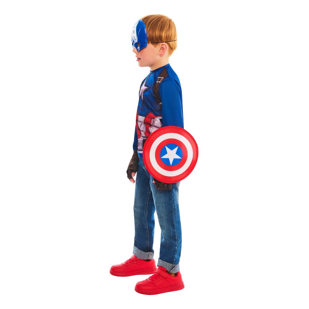 Captain America Udklædningskit til Børn Gaveæske