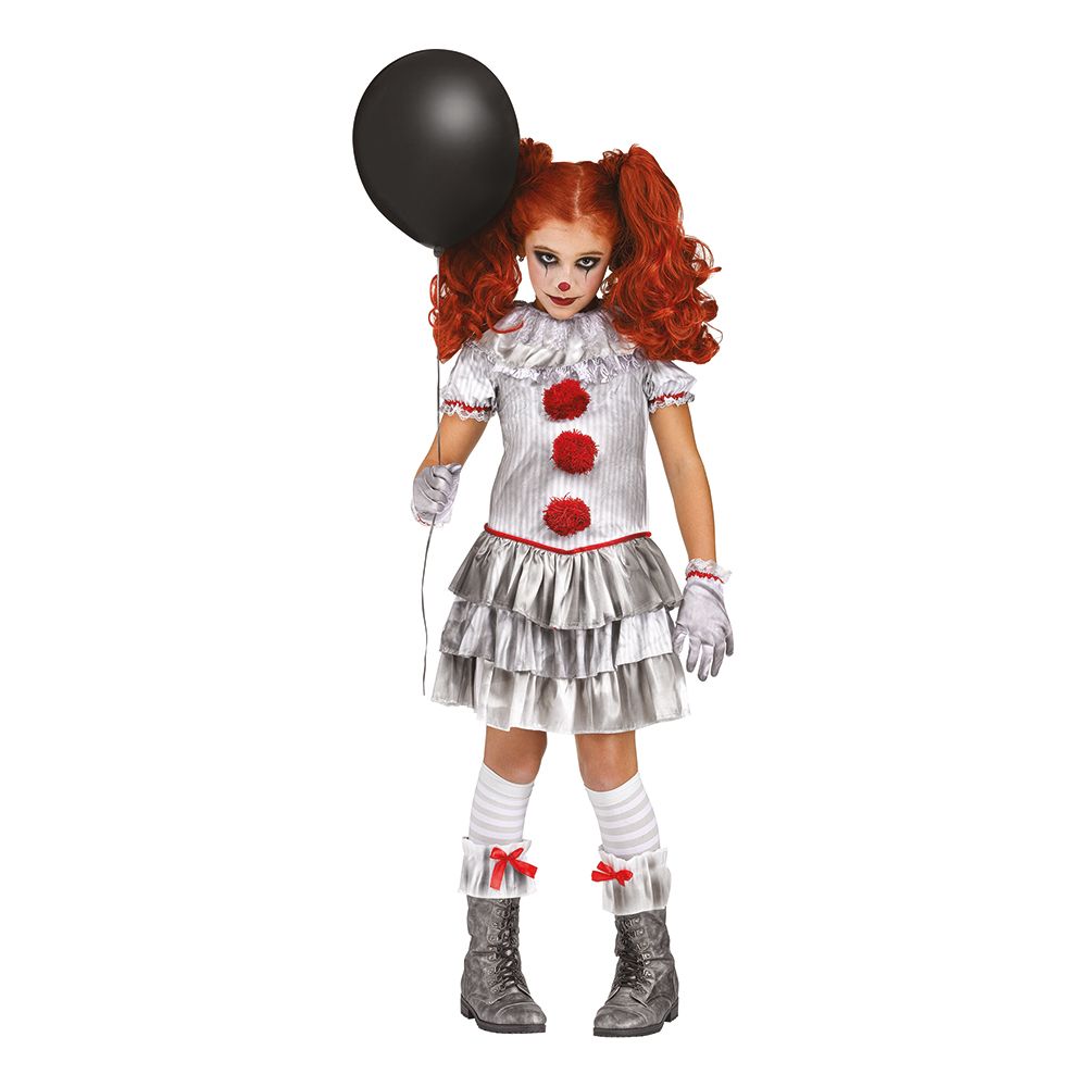 Carnevil Killer Clown Jente Drakt