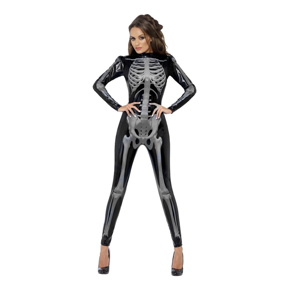 Catsuit Skjelett Kostyme