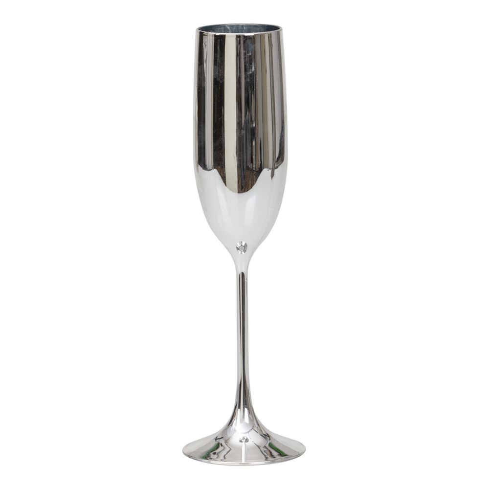 Sjampanjeglass Sølv Metallic