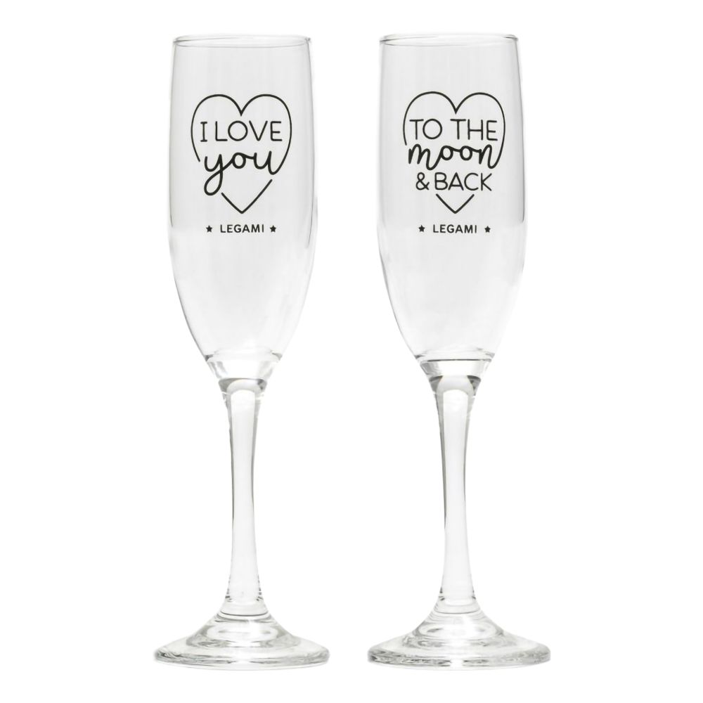 Champagneglas Cheers to Love