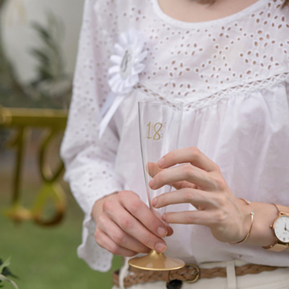 Champagneglas med Siffra