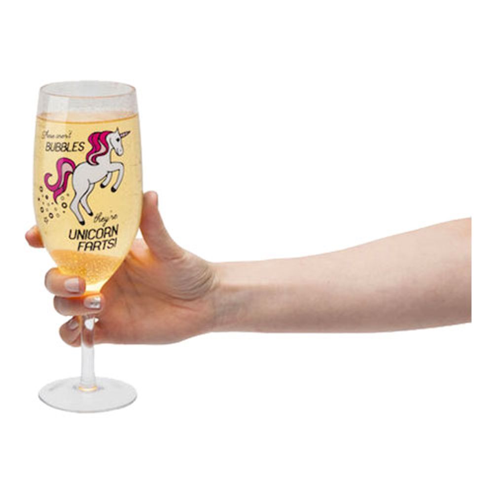 Champagneglass Unicorn Farts