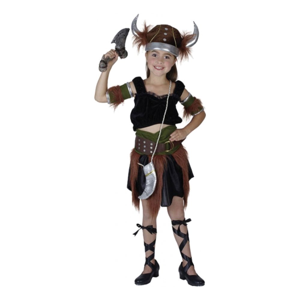 Vikingflicka Barn Maskeraddräkt
