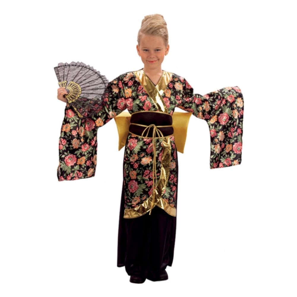 Japansk Geisha Børnekostume