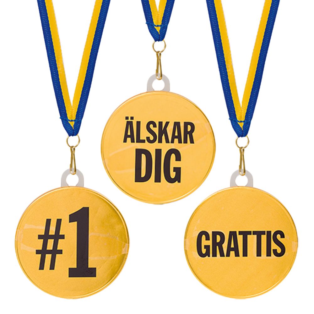 Sjokolademedalje med Tekst