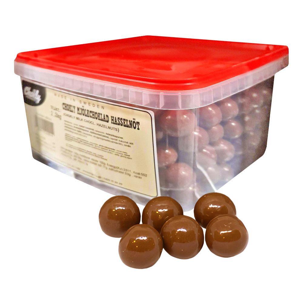 Chokly Mjölkchoklad Hasselnöt Storpack