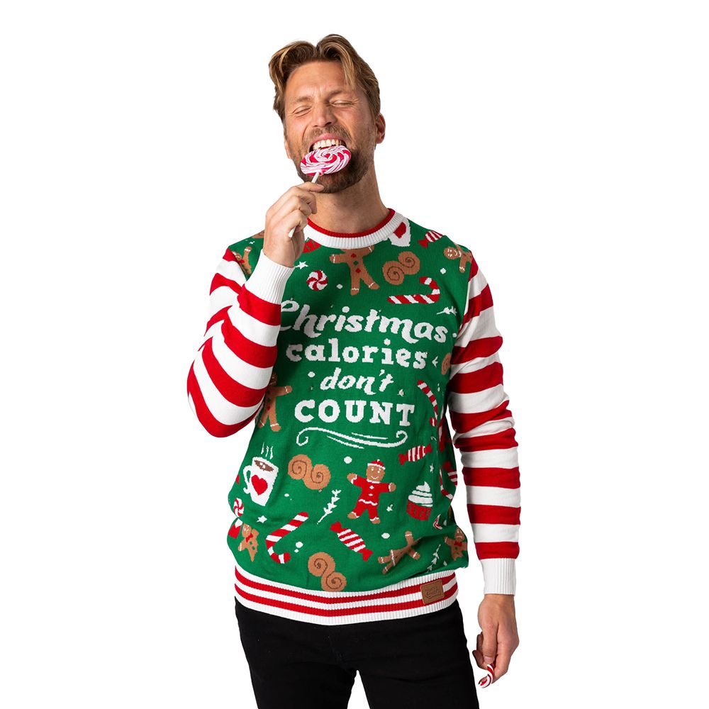 Christmas Calories Dont Count LED Jultröja
