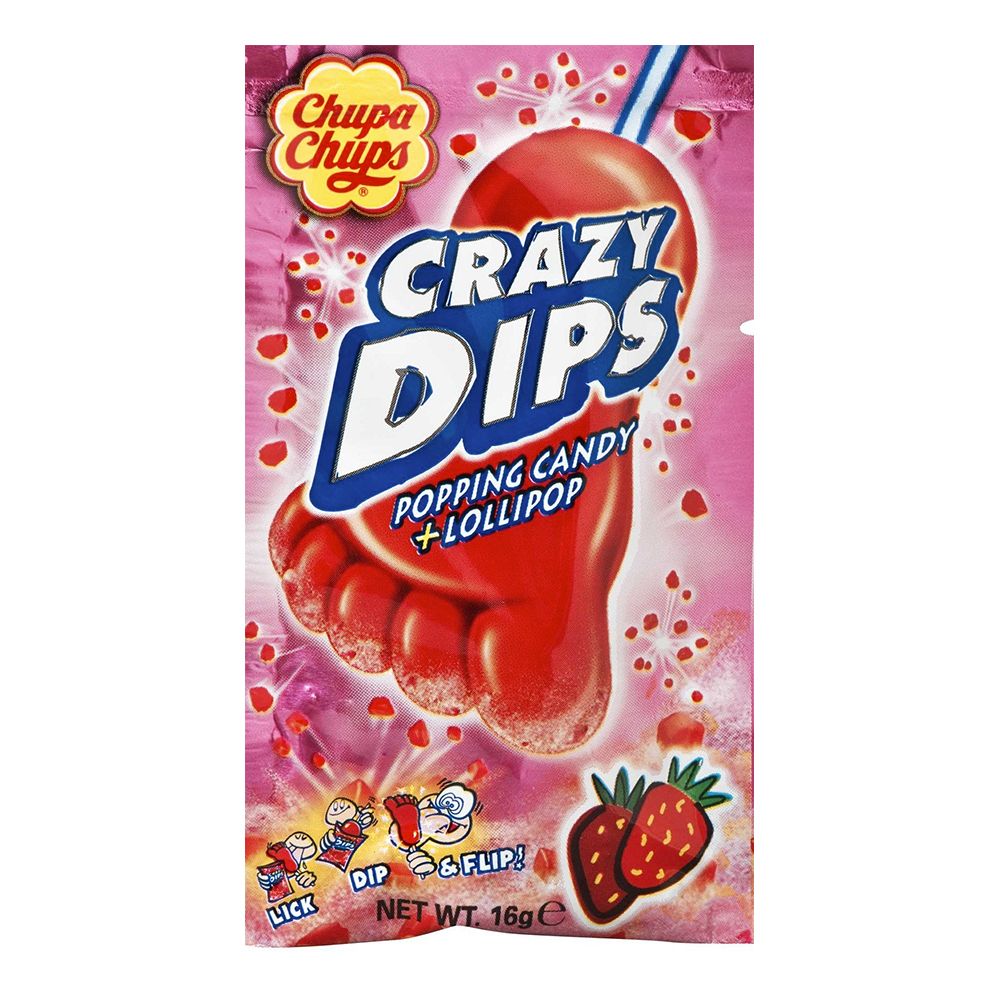Chupa Chups Crazy Dip Jordbær