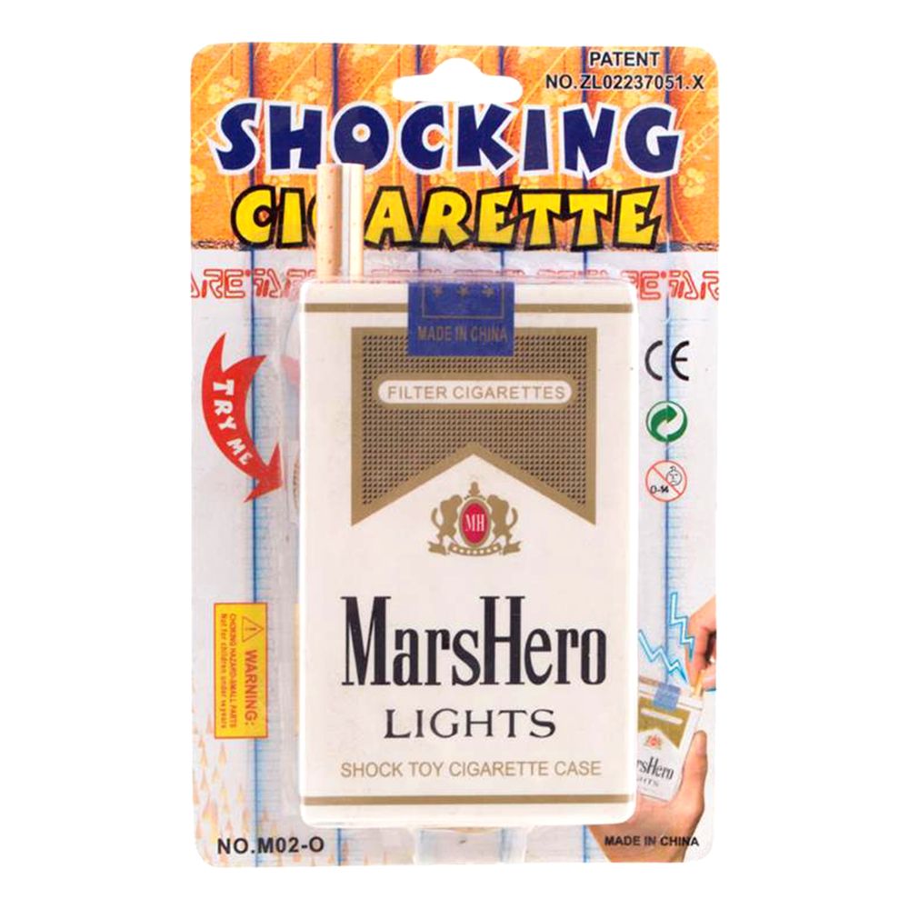 Cigarettpaket med Elchock