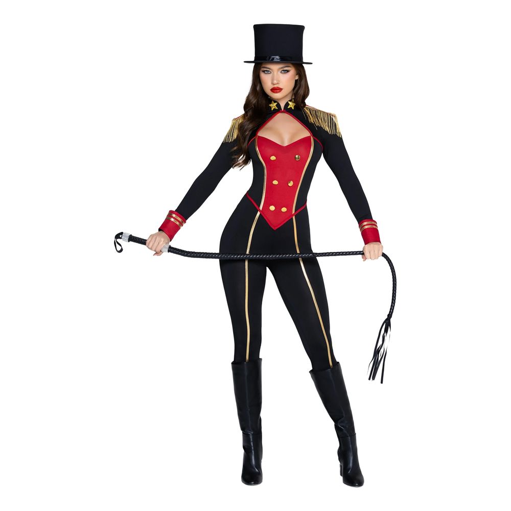Sirkustirehtööri Catsuit Deluxe Naamiaisasu