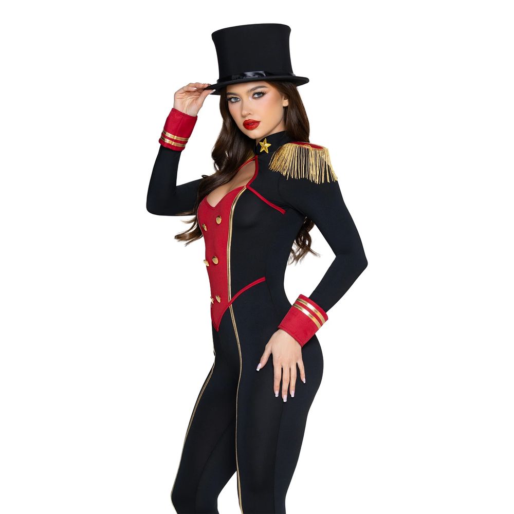 Sirkustirehtööri Catsuit Deluxe Naamiaisasu