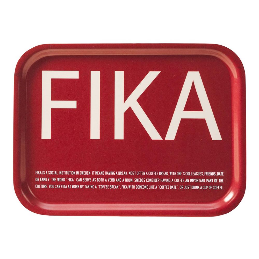 Citronelles Fika Tarjotin Punainen