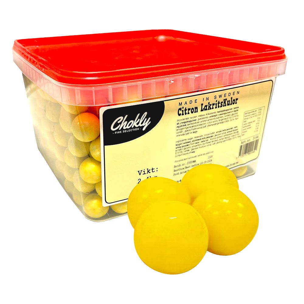 Citron/Lakritskulor Storpack