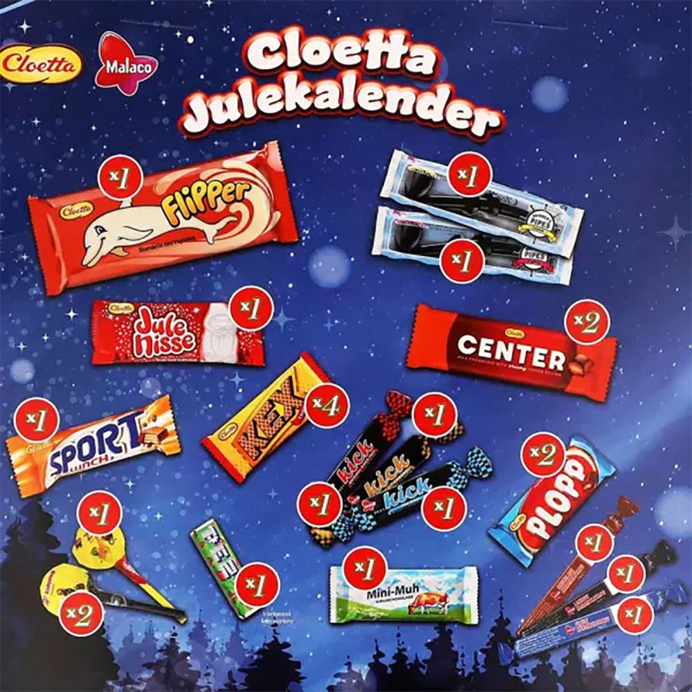 Cloetta Joulukalenteri