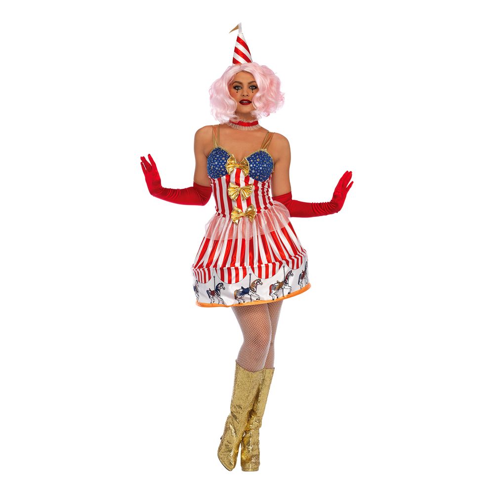 Klovn Karussel Kjole Deluxe Kostume