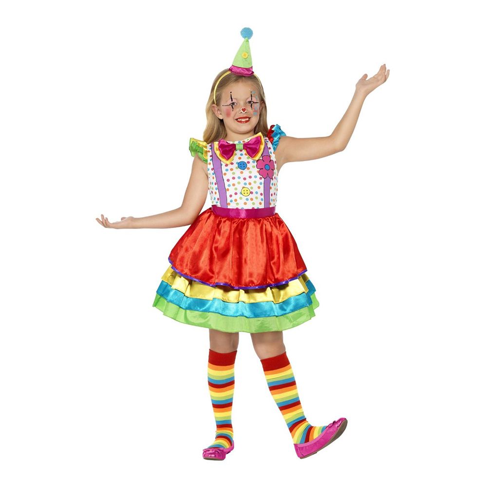 Clownklänning Barn Maskeraddräkt