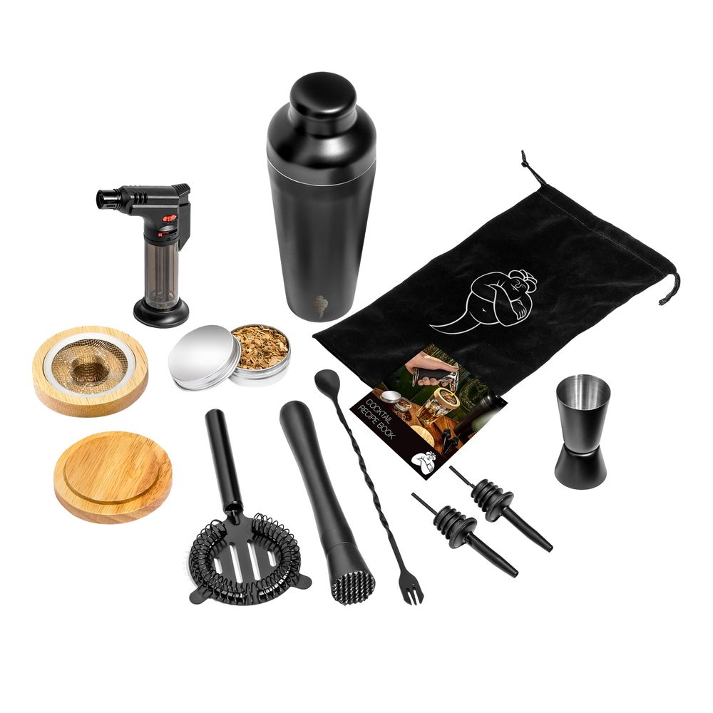 Cocktail Shaker & Smoker Set Deluxe