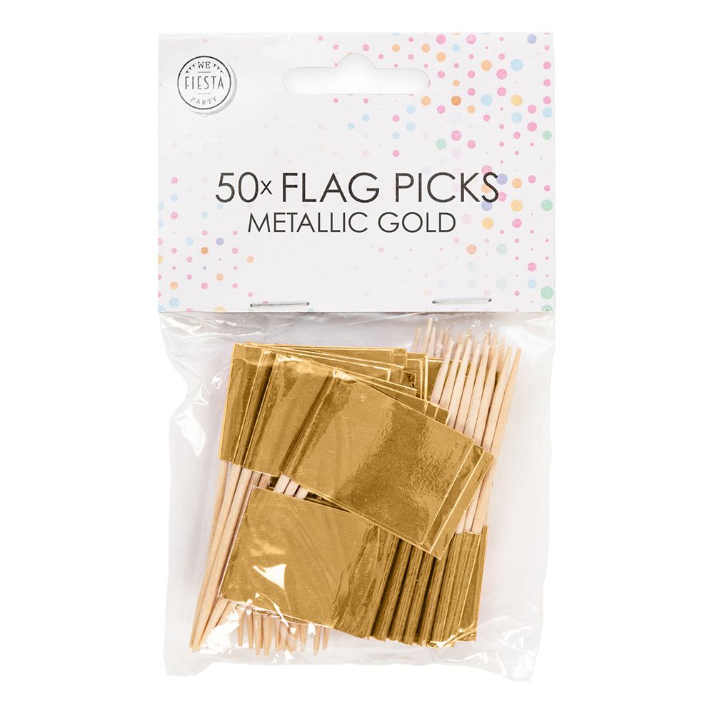 Cocktailflag Guld Metallic