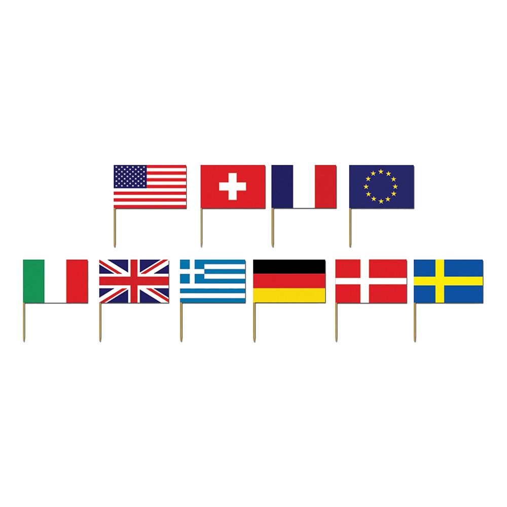 Partypicks Internasjonale Flagg