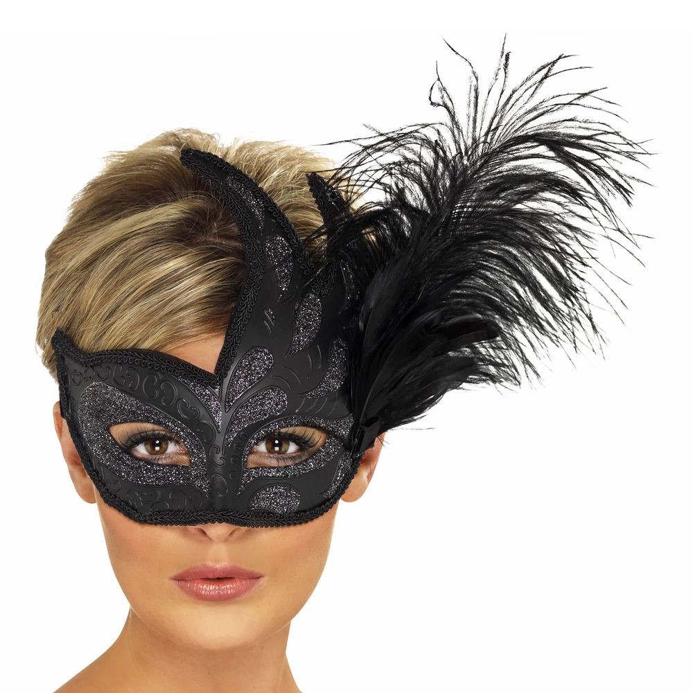 Colombina Svart Øyemaske