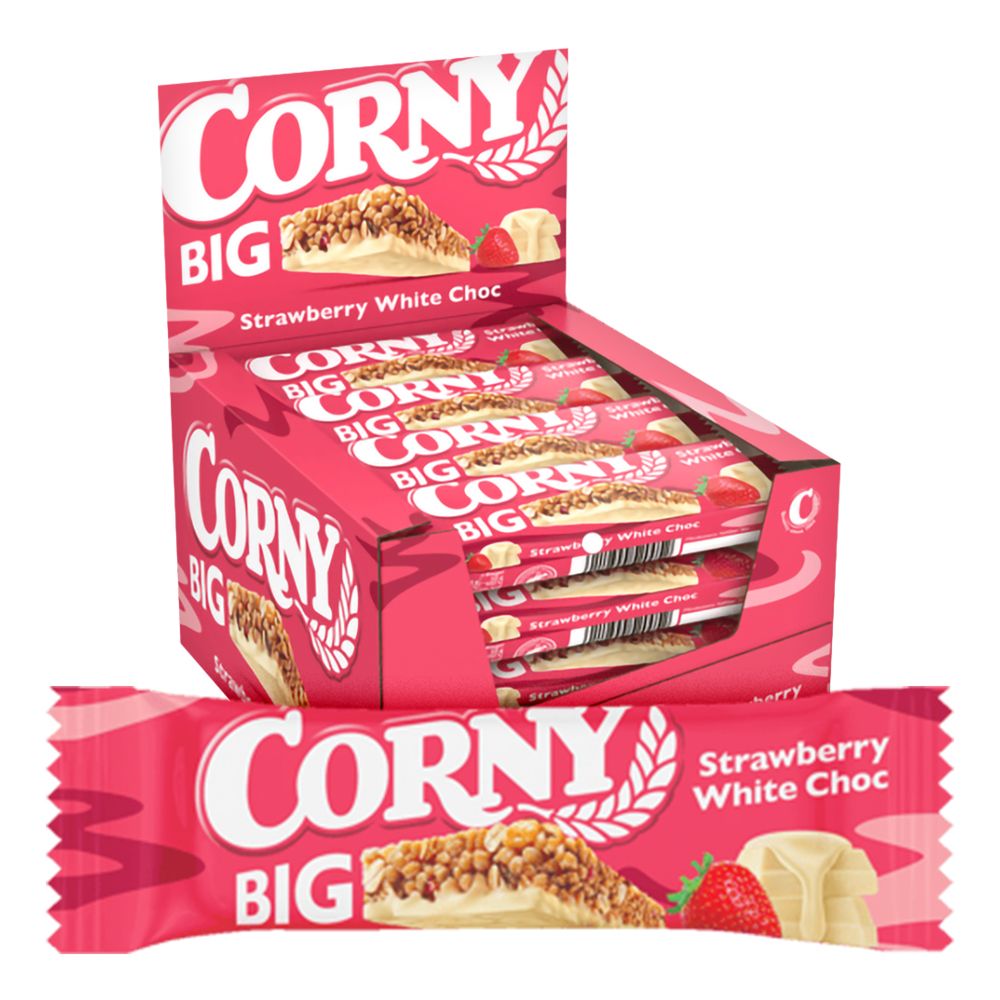 Corny Big Strawberry White Chocolate Storpack