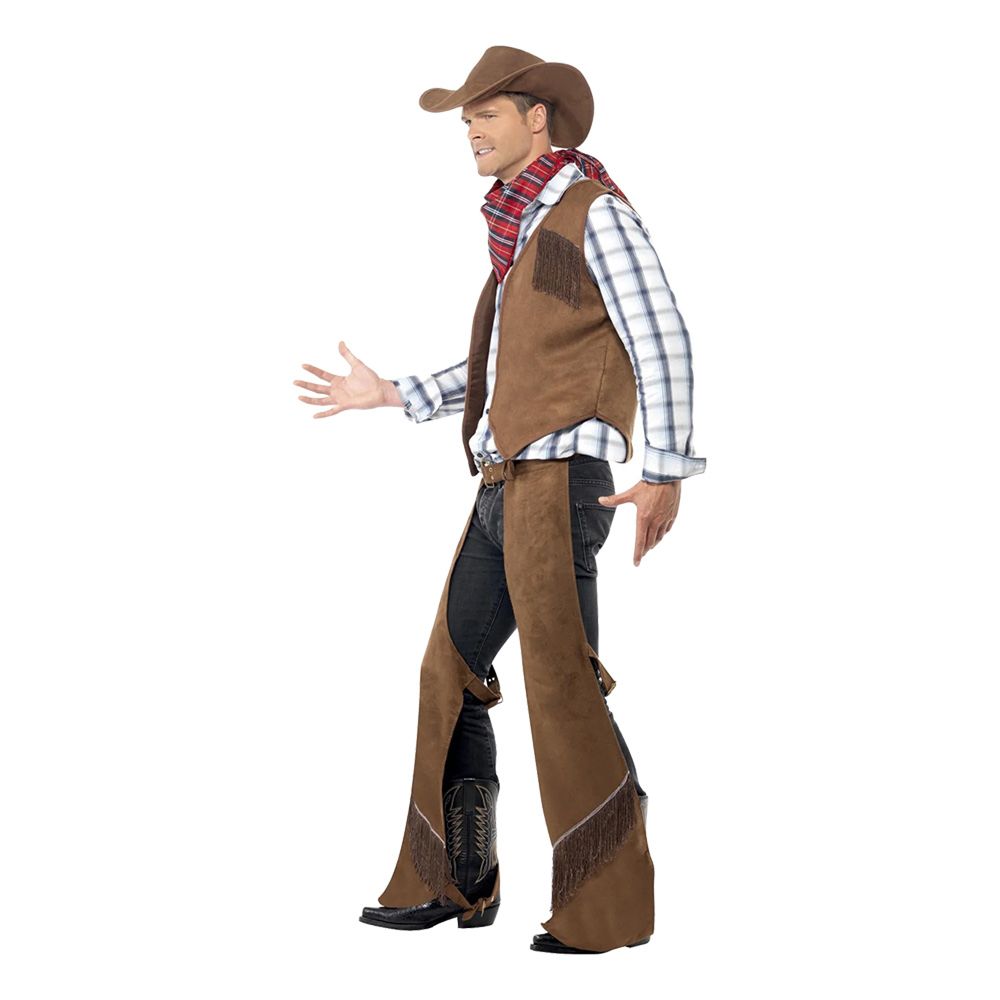 Cowboy Ruskea Naamiaisasu