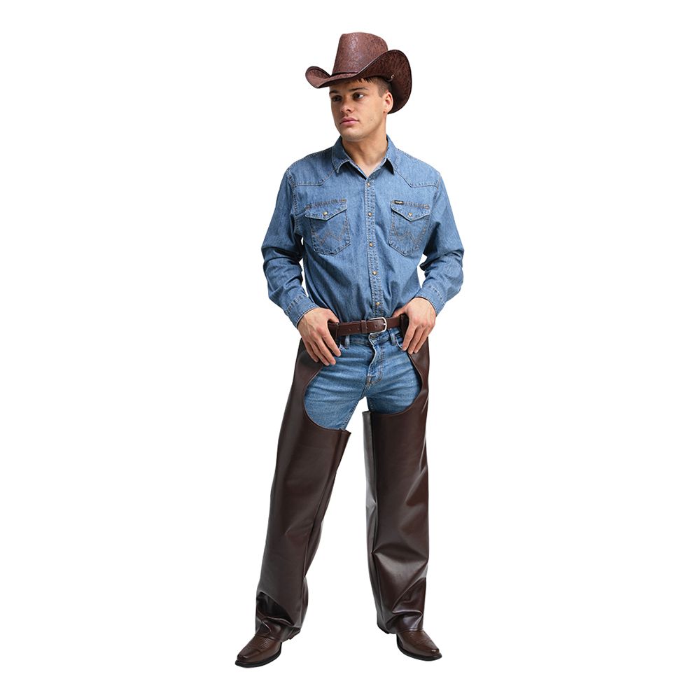 Cowboy Chaps Deluxe Ruskeat